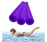 3-Pack Pool Noodle, Foam Noodle with Hole, Pool Noodles 120 Cm Extra Long, Swimming Noodles for Kids Adults & All Level Beginners Learning Training, Float Swimming Aid for Confidence