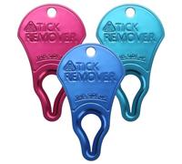 3 Pack Portable Tick Remover Tools, Painless Safe Tick Extractor for Humans Pets Prevent Secondary Infection, Compact Size Easy to Store in Backpacks for Outdoor Hiking and Camping Trips. (A)