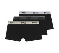 BOSS Mens Trunk 3P Power Three-Pack of Stretch-Cotton Trunks with Logo waistbands