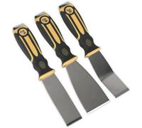 3 Pack - Premium Rigid Blade Hand Scraper Set - Hammer Cap Hardened Steel Chisel
