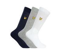 3 Pack Premium Sports Socks Peacoat/Grey Marl/Bright White One Size