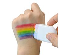 3 Pack Pride Rainbow Face Paint Rainbow Flag Color for Face Body LGBT Make up Accessories for Pride Day Celebrations Party