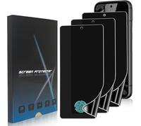 3 Pack Privacy Screen Protector for Google Pixel 8A, [Not Glass] Anti-Spy Self-Healing Soft Flexible TPU Hydrogel Film for Pixel 8A, Support Fingerprint Reader, Scratch Resistant, Easy to Instal