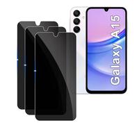 【3 Pack】Privacy Screen Protector for Samsung Galaxy A15,Anti-Spy Tempered Glass Screen Protector,9H Hardness,Easy to Install,Anti-Scratch,No Air Bubbles