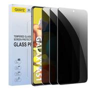 [3 Pack] Privacy Screen Protector for Samsung Galaxy A51,Anti-Spy Tempered Glass Film, Fingerprint Recognition, 9H Hardness, Anti Scratch, Anti Fingerprint