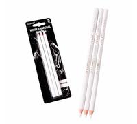 3 Pack Professional White Charcoal Pencils Set Sketch Highlight Colored Drawing Set Art Painting Supplies Pencils for Drawing, Sketching, Shading, Blending Chalk for Beginners Artist