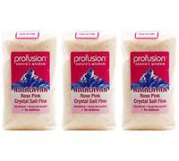 (3 Pack) - Profusion - Himalayan Pink Salt Fine | 500g | 3 Pack Bundle