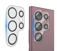 [3 Pack] Punkcase for Galaxy S22 Ultra Camera Protector Ring | Premium Aluminum Alloy Back Lens Cover Guard W/ 9H Tempered Glass Screen Protector [Ultra Slim] For Galaxy S22 Ultra (6.8'') (2022)