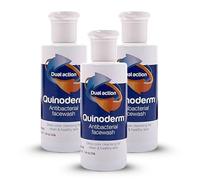 3-Pack Quinoderm Antibacterial Face Wash 150ml - Acne Treatment, Deep Pore Cleansing, Oil Control, Salicylic Acid, Chlorhexidine Digluconate, Suitable for Oily | SterlingSquare