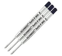 3 Pack - Refill Black-P900-Fine Tip Schmidt Parker Style Ballpoint Refill
