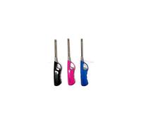 3-Pack Refillable Safety Gas Candle BBQ Fire Lighters, 27 cm, Plastic - Assorted Colours