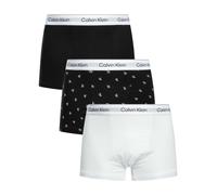 3 Pack Relaxed Fit Trunks Black/Pattern/White L