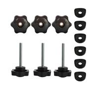 3 Pack Replacement Arm Adjustment Knobs for Rollators, Walker Replacement Parts, Universal Rollator Hand Grip Replacement Parts, Rollator Walker Parts