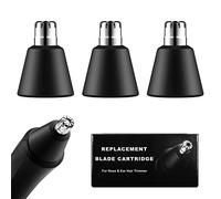 3 Pack Replacement Blade for Manscaped The Weed Whacker Nose Hair Trimmer Blades, Hygienic Twist-On Replacement Blades Compatible with Manscaped The Weed Whacker 2.0 & 1.0 Replaceable Blade, Black
