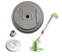 3 Pack Replacement Grass Trimmer Blade Cover Accessory for Garden Power Tools, Stainless Steel & Plastic Protective Guard for Brush Cutters, 6.5 x 2 x 5 cm