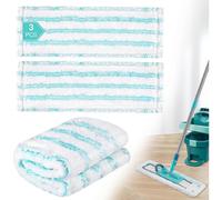 3 Pack Replacement Mop Covers for Leifheit Profi XL Micro Duo / Profi XL Cotton Plus All Floor Mop Handles, Removes Stains Quickly, Efficiently