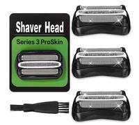 3 Pack Replacement Shaver Head for Braun Series 3, 32B Compatible with Braun S3 3040S, 3000S, 310S, 300S and More, Shaving Head Replacement for Braun Series 3, High Quality Accessories for a Close