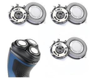 3 Pack Replacement Shaver Heads for Philips SH30/SH50 Series 1000 2000 3000 5000 Electric Trimmer Blades Stainless Steel Cutting Head Men Shaving Compatible with Philips Series AT8xx AT7xx PT7xx