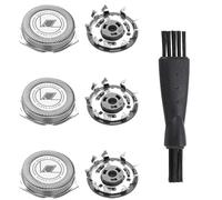 3 Pack Replacement Shaver Heads for Philips, Stainless Steel Blades with Cleaning Brush, Compatible with Series 1000, 2000, 3000, AT8xx, AT7xx, PT7xx Replacement Blades for Philips