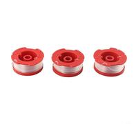3 Pack Replacement String Trimmer Spools for Craftsman CMCST900 CNCST910, 30ft 0.065in Pre-Wound Grass Eater Line with ABS Cap, Red