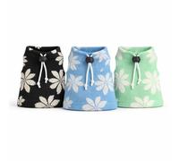3 Pack Reptile Shirts for Bearded Dragon, Sleeveless Lizard Clothes with Adjustable Drawstring, Knit Pet Apparel, Black Blue Mint Green(SET1)
