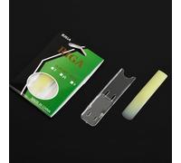 3 Pack Resin Clarinet Reeds Strength 1 5 2 0 2 5 Made with Synthetic Material for Extended Use Including Protective Covers for Each Reed (Strength 2.5)
