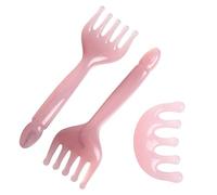 3 Pack Resin Head Massager, Long-Handled Massage Tool and Five Tooth Gua Sha Comb, Portable Manual Scalp Stress Relax Tool for Father's Day Mother's Day Gifts