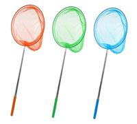 3 Pack Retractable Butterfly Net Dragonfly Net Fishing Net for Kids Extendable 14 to 33 inch for Children's Outdoor Garden Activities
