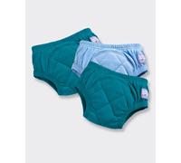 3 Pack Reusable Potty Training Pants with Cross-Stitch Bambino Mio Dark Blue 3-4 Years