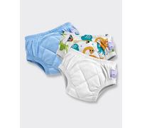 3 Pack Reusable Potty Training Pants with Cross-Stitch Bambino Mio Light Blue 3-4 Years
