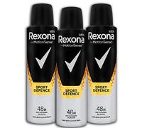 3 Pack Rexona Antiperspirant Deo Spray Men Sports Defence 3 X 150 ML Deodorant