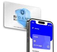 3 Pack RFID Blocking Card, Contactless NFC Debit Credit Card Passport Protector, RFID Card Blocker for Men & Women(silver), silver, 3pcsa