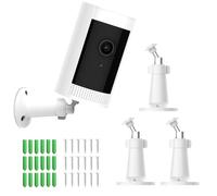 [3-Pack] Ring Camera Mount-Adjustable Brackets Compatible with Ring Stick Up Cam Battery/Plug-in/Camera Pro Battery/Ring Indoor Cam (1st Gen) Wall Mounting,for Universal 1/4"Screw Security Cameras