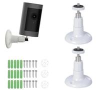 3-Pack Ring Camera Mount, No-Drill Adhesive Mounting for Indoor and Outdoor Use, 360 Degree Adjustable, Compatible with Cameras