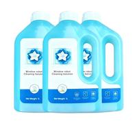 3-Pack Robot Window And Glass Cleaner 1L, Streak-Free Gentle Formula, Compatible With ECOVACS DEEBOT T30 T30S T50 X5 X8 X9 PRO OMNI
