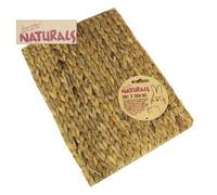 3 PACK Rosewood Naturals Chill 'n' Chew Mat, Small Animal Bed, Shelf Liner and Chew Toy, Natural Materials Hand Woven for Small Animals, 33cm x 24cm (3 PACK/MATS)