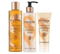 (3 PACK) Sanctuary Spa Body Wash 250ml & Sanctuary Spa Body Lotion 250ml & Sanc