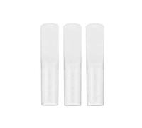 3 Pack Saxophone Soprano/Alto/Tenor Reeds Resin Reeds Eco-friendly Reed Accessories Woodwind Instrument Parts (Color : White)
