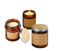 3 Pack Scented Candles Gift Set, Soy Wax Candles of Citronella, Gardenia, Forest Mist, Great Candles Gifts Set for Women, Ideal for Christmas, Wedding, Birthday, Yoga, Bath, Valentine's Day