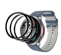 [3 Pack]Screen Protector for Polar Vantage V3，3D Curved Full Coverage PET Anti Scratch,High Transparency,Anti fingerprint,Bubble Free Flexible Protector Compatible with Polar Vantage V3,Black