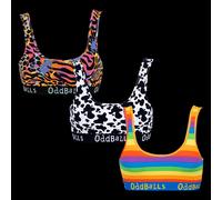 3-Pack Seamless Bralette Bundle OddBalls Multi 2XL