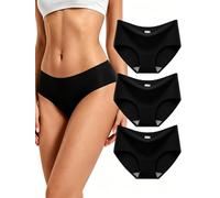3 Pack Seamless Underwear for Women High-waisted Women's Briefs Invisible And Breathable, Fully Covering The Hips