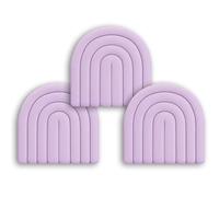 3 Pack Self-Adhesive Wall Panels, 3cm Thick Kids Anti-collision Wall Stickers Upholstered Headboard PU Leather Playroom Decorative Protection Panel(Color:Purple)