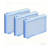 3 Pack SF-HA 50 AirClean 50 Filter Replacement for Miele Vacuum Cleaners, Compatible with Compact C1 C2, Complete C2 C3, S4 S5 S6 S8 S8000 S6999 Series, Black