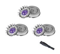 3 Pack Shaver Heads Compatible for AT620 Replacement Rotary Blades HQ4/HQ55, Mens Electric Shaver Shaving Head Blades Spares DualPrecision for Men a Close Shave Comfortable