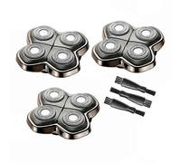 3 Pack Shaver Replacement Heads Compatible with Skull Pitbull Gold PRO, Silver PRO, Platinum PRO, Butterfly Kiss PRO, 4 Floating Heads