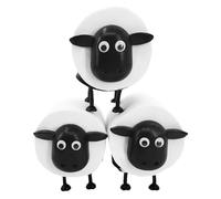 3-Pack Sheep Toilet Paper Roll Holder Set, Box Packaging - Cute Bathroom Organizer with Adorable Design