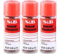 (3 Pack) Shichimi Togarashi Seasoning 18g - Japanese Seven Spice Mix - Japanese Chili Pepper Powder with UpLabel Creations 1ml Measuring Spoon