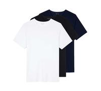 Paul Smith 3 Pack Mens Script Logo T-Shirts Colour: 2A White/Navy/Black, Size: XL