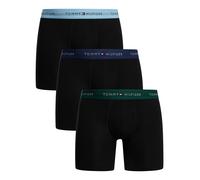 3 Pack Signature Cotton Essentials Boxer Briefs Black (Green/Blue/Navy) L